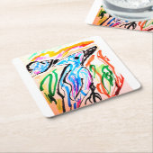 標識 スクエアペーパーコースター (アングル)