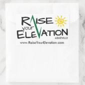 標高を上げるアッシュビルの長方形ステッカー 長方形シール (バッグ)