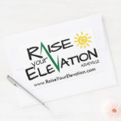 標高を上げるアッシュビルの長方形ステッカー 長方形シール (封筒)