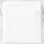 標高ロゴの背景を白に上澄んげる 長方形シール (バッグ)