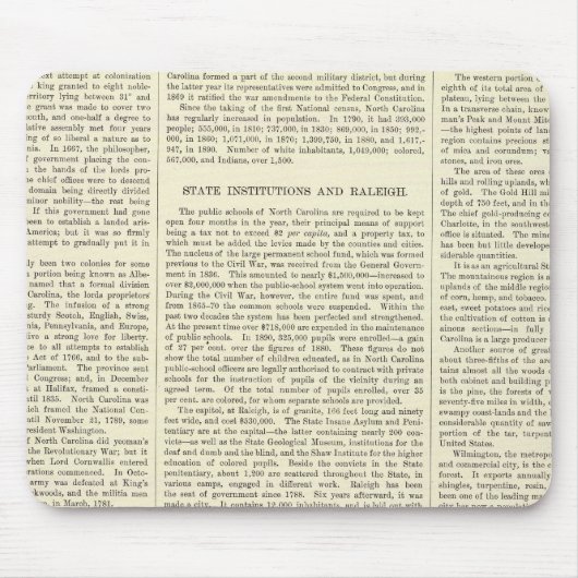 標高別米国人口、1880-1890 マウスパッド (正面)