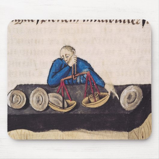 樟脳のバーの重量を量ること マウスパッド (正面)