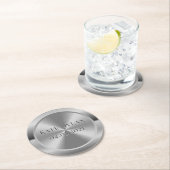 模カスタム倣銀紙コースター ラウンドペーパーコースター (インサイチュ)