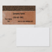 模倣されたサドルレザー 名刺 (正面/裏面)