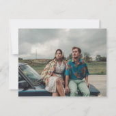 模倣モダン結婚式招待状 招待状 (裏面)