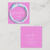 模倣偽装抽象芸術ファッションワウホログラフ スクエア名刺 (正面/裏面)