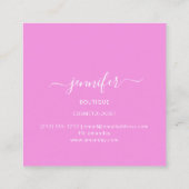 模倣偽装抽象芸術ファッションワウホログラフ スクエア名刺 (裏面)