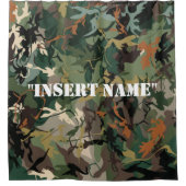 模倣自然：迷彩科学 シャワーカーテン (正面)