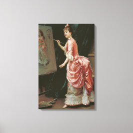 模型製作いたずら(Raimundo de Madrazo) キャンバスプリント