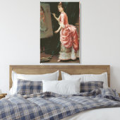 模型製作いたずら(Raimundo de Madrazo) キャンバスプリント (インサイチュ (寝室))