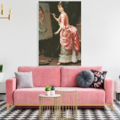 模型製作いたずら(Raimundo de Madrazo) キャンバスプリント (インサイチュ (リビング))