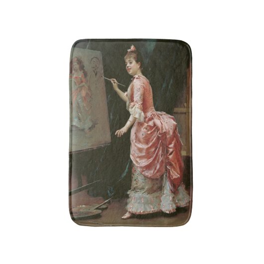 模型製作いたずら(Raimundo de Madrazo) バスマット (正面縦)