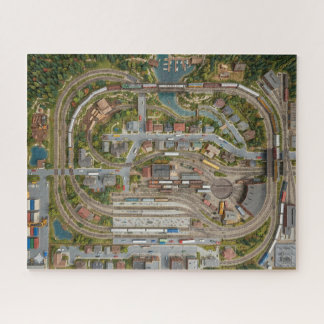模型鉄道レイアウトパズル ジグソーパズル