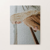 模型雌ブロンド水ポーズ付け美しい ジグソーパズル (縦)