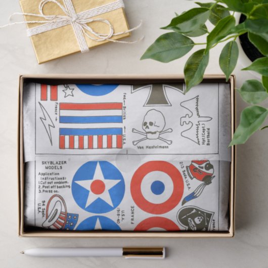 模型飛行機の国民の記章、WWI FACのサイズ 薄葉紙 (ギフト)