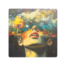 模擬された宇宙 メタルプリント