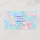 模擬グリッターオンパステルオパール 名刺 (裏面)