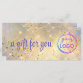 模擬グリッターギフト券 (正面/裏面)