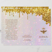 模擬グリッタークイーンビーのパンフレット (正面/裏面)