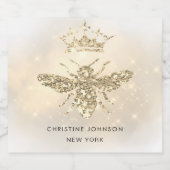 模擬グリッタービー酒ボトルラベル リキュールボトルラベル (シングルラベル)