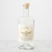 模擬グリッタービー酒ボトルラベル リキュールボトルラベル (正面)