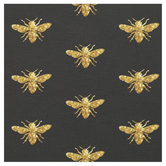 模擬グリッター蜂 ファブリック (クローズアップ)