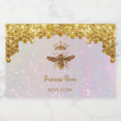 模擬グリッター蜂 リキュールボトルラベル (シングルラベル)