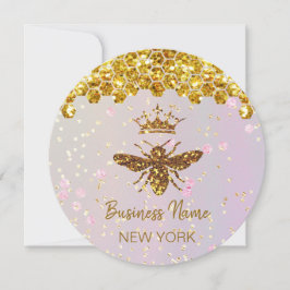 模擬グリッター蜂 招待状