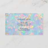 模擬グリッター詳細ホログラフィフェイクック光学 名刺 (裏面)