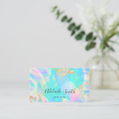 模擬グリッター詳細ホログラフィー 名刺 (スタンド正面)