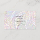 模擬チュンキーグリッター蝶ロゴ 名刺 (裏面)