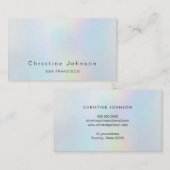 模擬フェイク虹色スタイルパステル色 名刺 (正面/裏面)