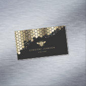 模擬フェイク金ゴールドフォイル マグネット名刺 (インサイチュ)