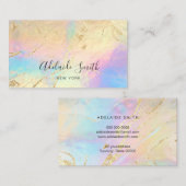 模擬フォイル詳細フェイクホログラフィック効果 名刺 (正面/裏面)