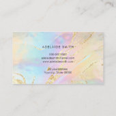 模擬フォイル詳細フェイクホログラフィック効果 名刺 (裏面)