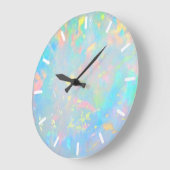 模擬ホログラフィックオパール ラージ壁時計 (傾斜)