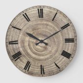 模擬木片 ラージ壁時計 (正面)