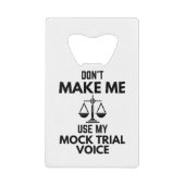 模擬裁判の声を皮肉るな クレジットカード栓抜き (正面)