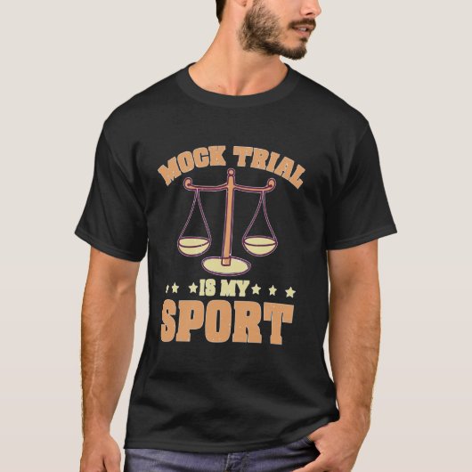 模擬裁判は私のスポーツ法学校の討論弁護士 Tシャツ (正面)