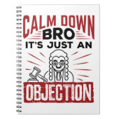 模擬裁判Calm Down Broそれは単なる異議である ノートブック (正面)