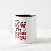 模擬裁判Not now I'm Badgering the Witness ツートーンマグカップ (正面左)