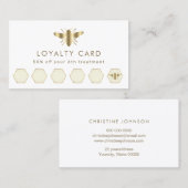 模擬金ゴールドフォイルビーロイヤリティカード 名刺 (正面/裏面)