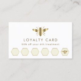 模擬金ゴールドフォイルビーロイヤリティカード 名刺