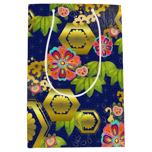 模日本の様抱き枕 ミディアムペーパーバッグ (正面)