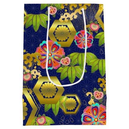 模日本の様抱き枕 ミディアムペーパーバッグ (裏面)