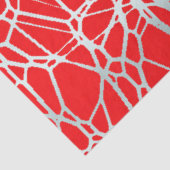 模様と薄い赤い銀 薄葉紙 (詳細)