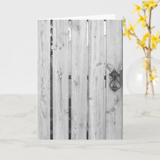 模様と質感の挨拶状 – 木製ドア カード (黄色い花)