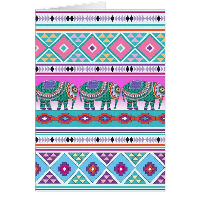 模様のあるアステカ象 (正面)