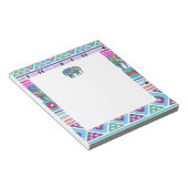 模様のあるアステカ象 ノートパッド (アングル)