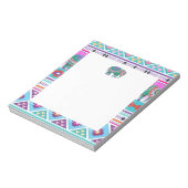 模様のあるアステカ象 ノートパッド (回転)